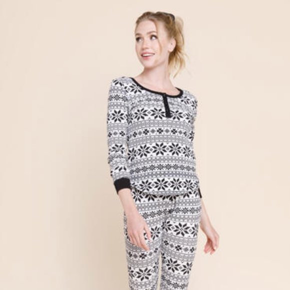 Francesca's | NWT Annie Fair Isle Lounge Top - Picture 11 of 15